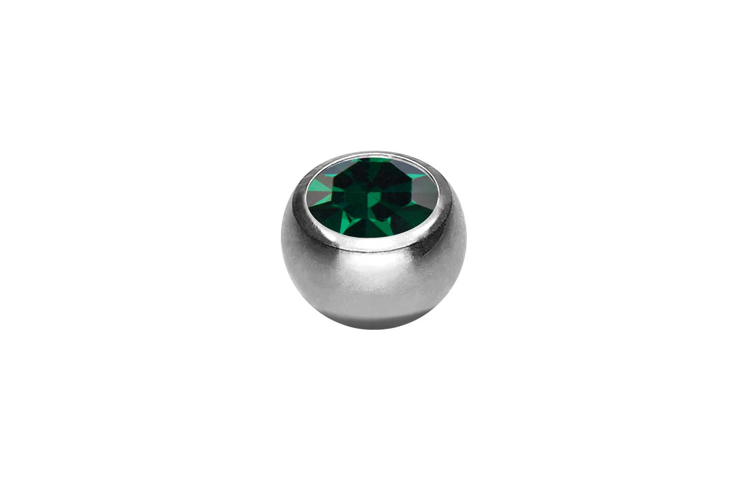 Titan Klemmkugel KRISTALL von Piercingline